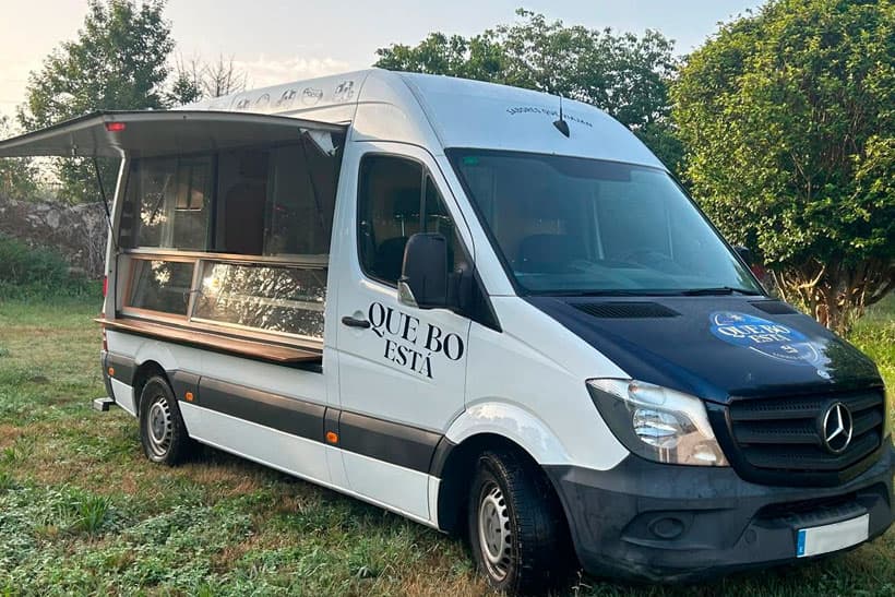 Food trailer pequeño de Qué Bo Está para eventos privados en Galicia