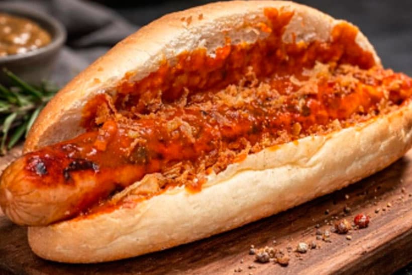 Hotdogs con salchicha XXL alemana de Qué Bo Está Food Truck en Galicia